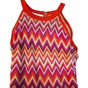 Trina Turk Vibrant Knit Halter Dress